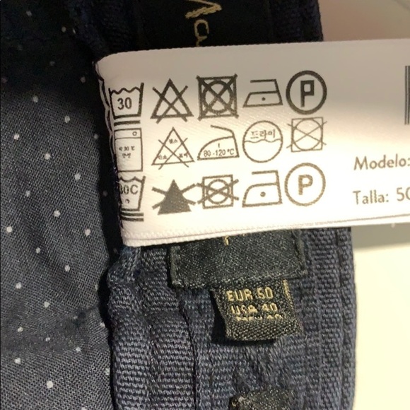 NWOT. Massimo Dutti Blue Bermuda Shorts. Size 40. - Picture 9 of 10